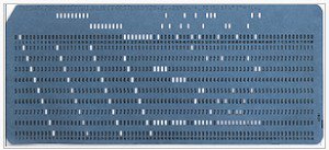 EBCDIC punch card from 1964.